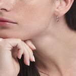 Cr&eacute;oles Argent Blanc Linnette Oxydes De Zirconium - Boucles d'oreilles cr&eacute;oles Femme | Histoire d&rsquo;Or