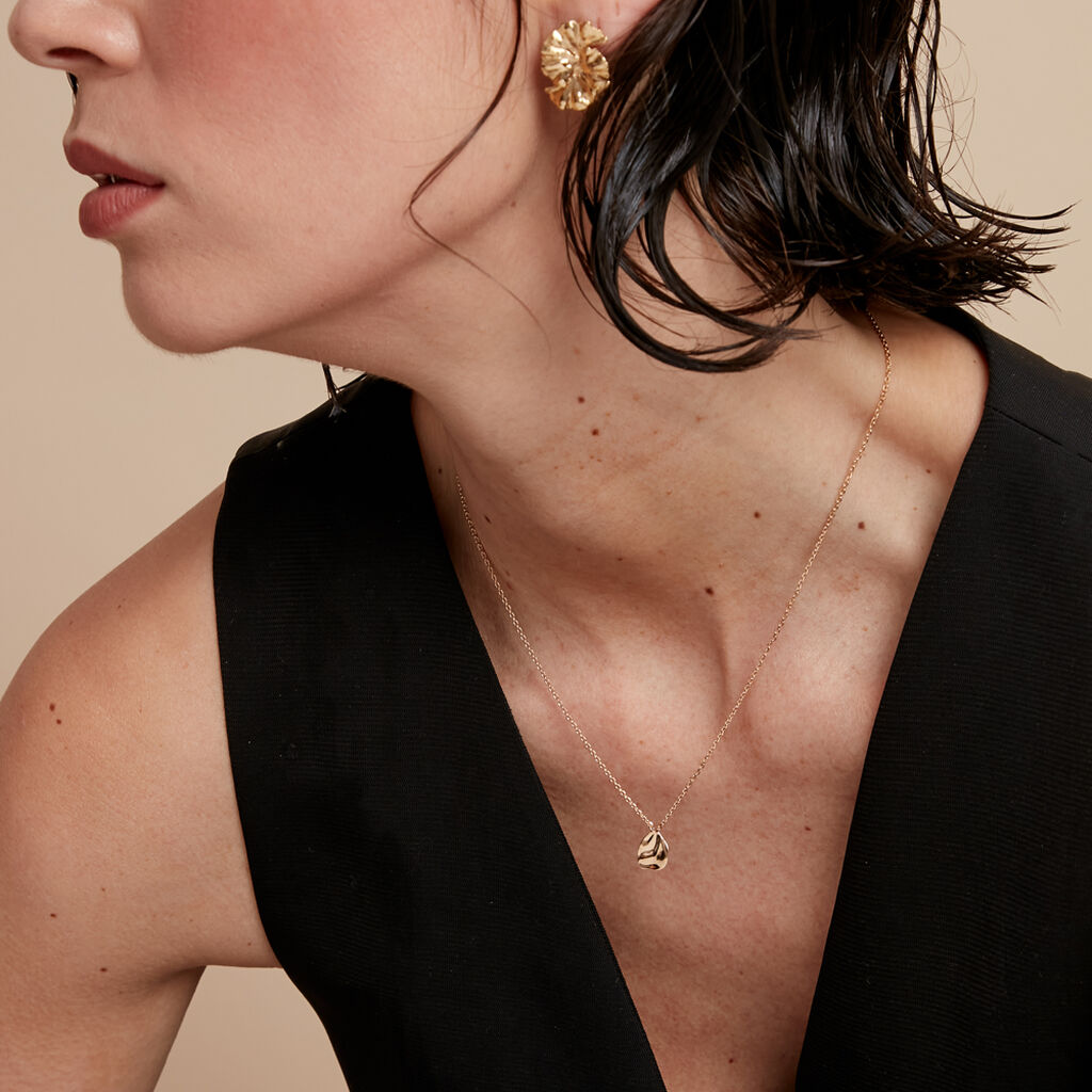 Collier Organic Plaqué Or Jaune - Colliers fantaisie Femme | Histoire d’Or