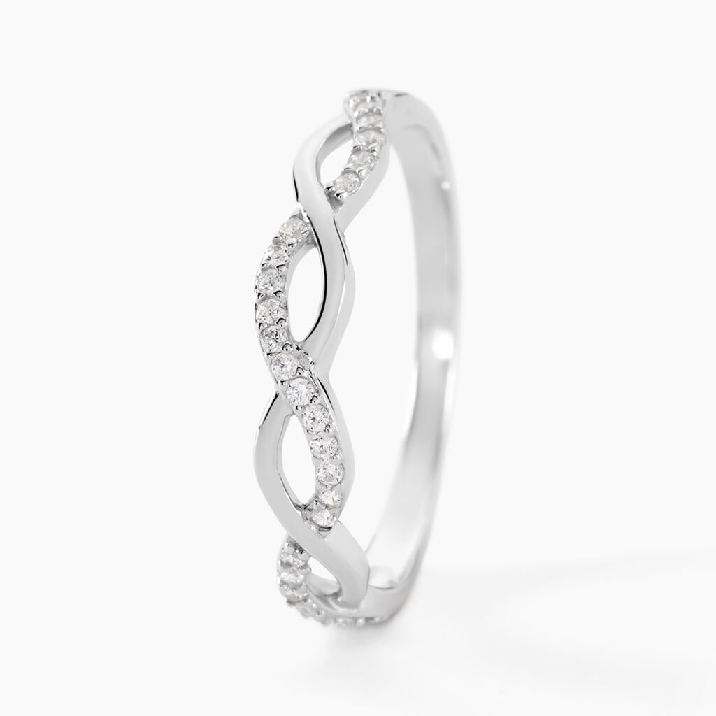 Bague Kassandra Argent Blanc Oxyde De Zirconium - Bagues avec pierre Femme | Histoire d’Or