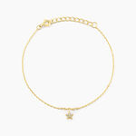 Bracelet Saya Argent Jaune Oxyde De Zirconium - Bracelets Femme | Histoire d&rsquo;Or