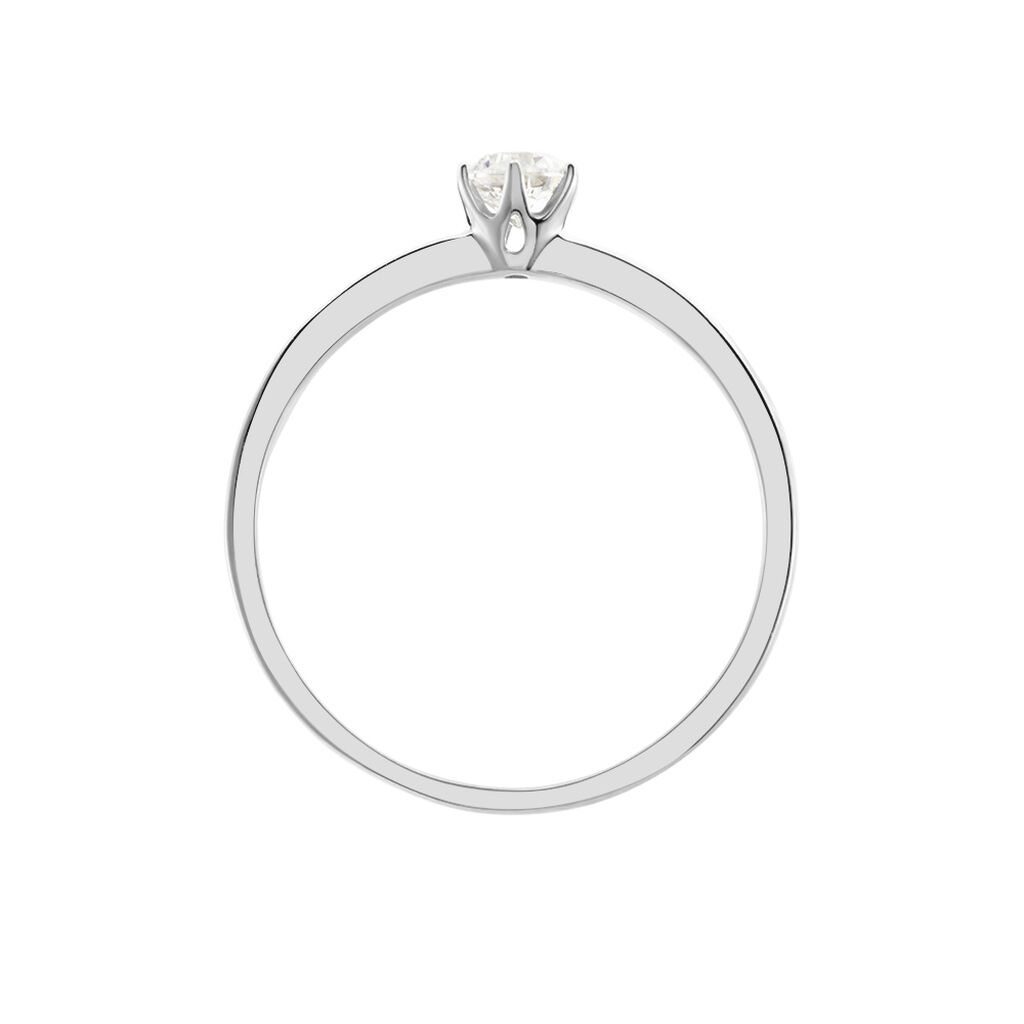 Bague Solitaire Natalia Pl Platine Blanc Diamant - Bagues solitaires Femme | Histoire d&rsquo;Or