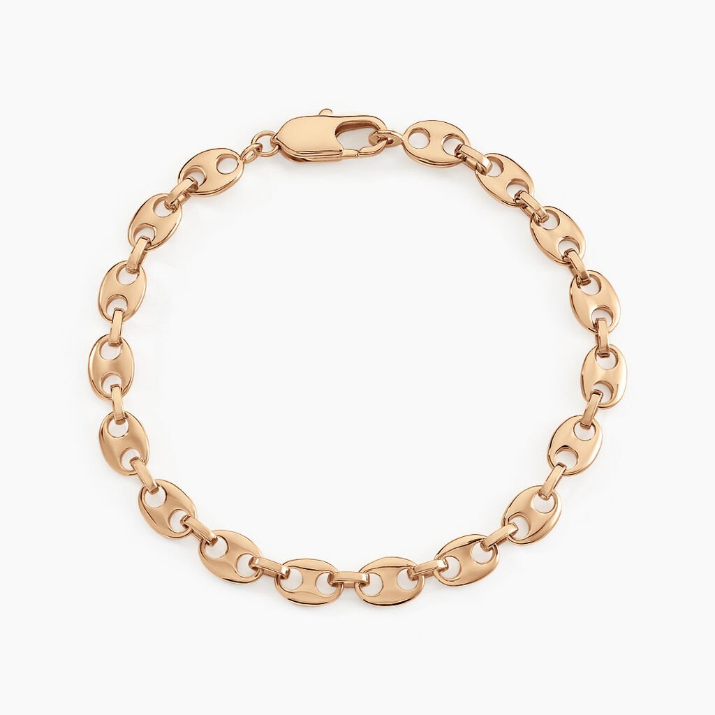 Bracelet William Plaqu&eacute; Or Jaune - Bracelets cha&icirc;ne Femme | Histoire d&rsquo;Or
