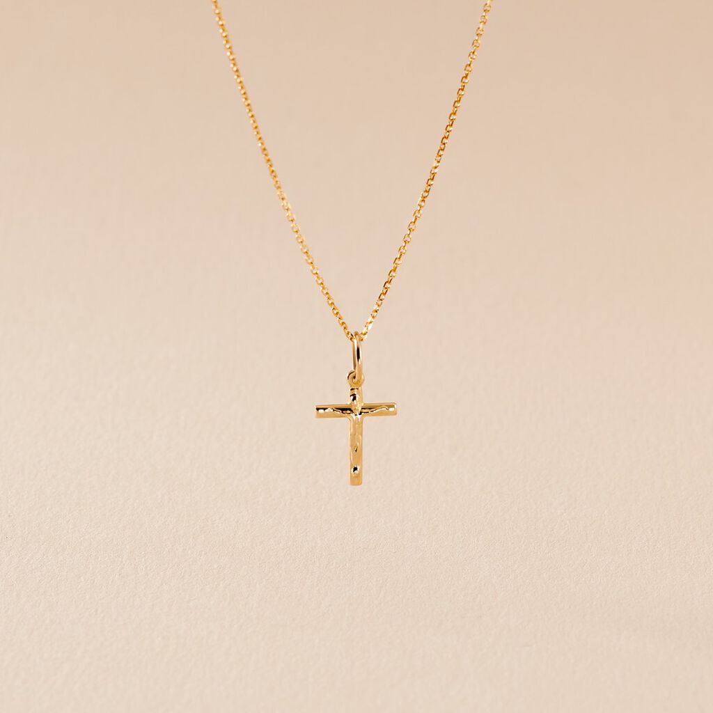 Pendentif Jannel Or Jaune - Pendentifs Baptême Famille | Histoire d’Or