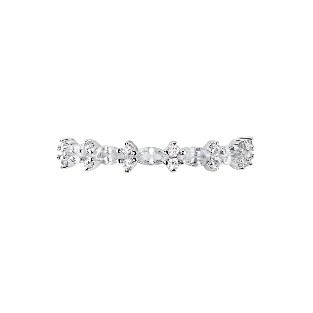 Bague Argent Blanc Coby Oxydes De Zirconium - Bagues avec pierre Femme | Histoire d’Or
