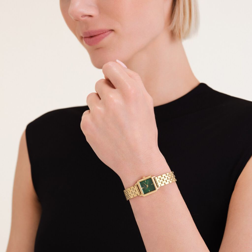 Montre Rosefield Boxelle Vert - Id&eacute;es cadeaux Femme | Histoire d&rsquo;Or
