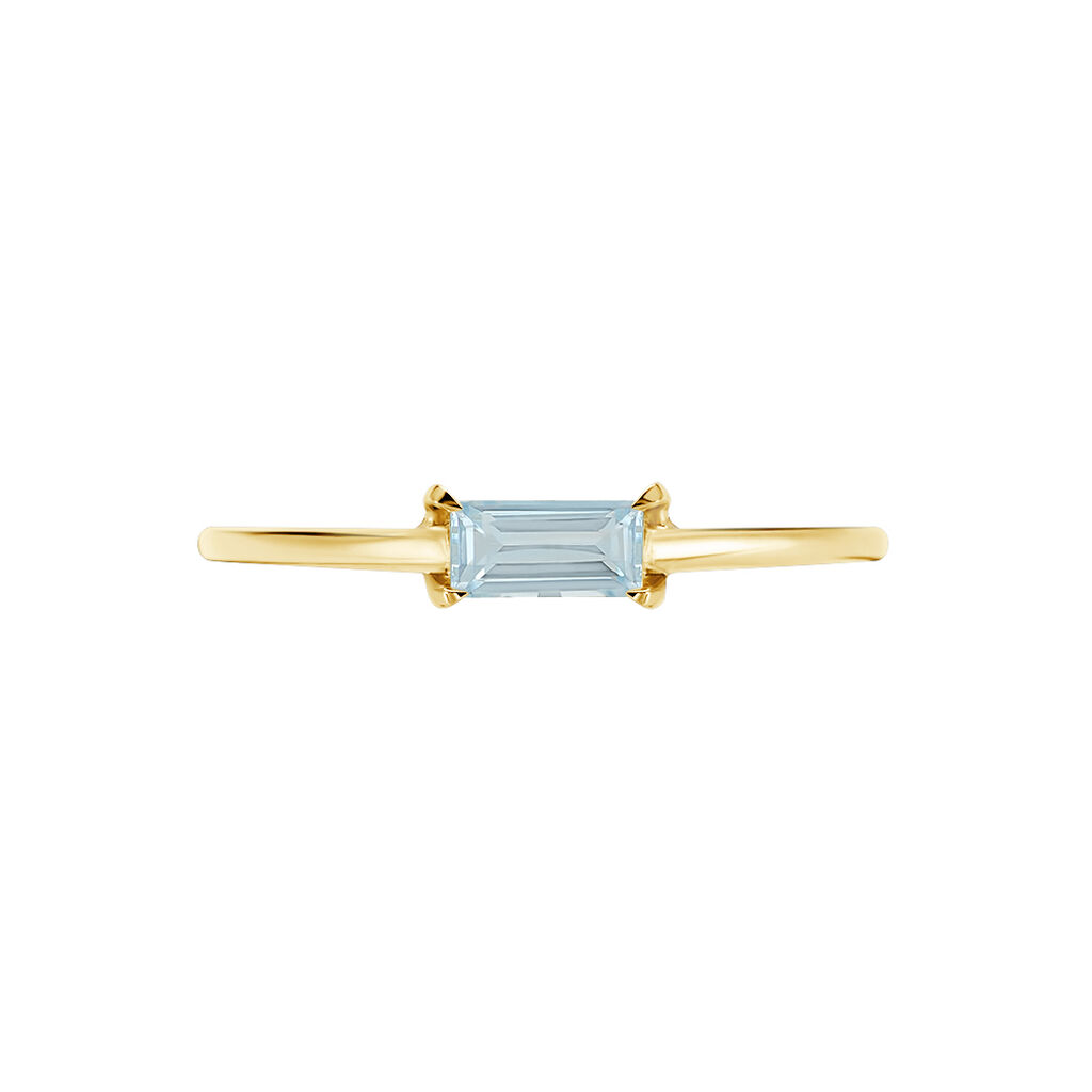 Bague Nottingham Or Jaune Topaze - Bagues solitaires Femme | Histoire d’Or