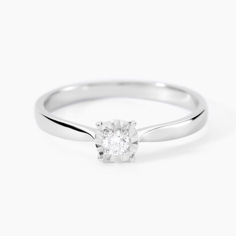 Bague Diamotion Or Blanc Diamant - Bagues solitaires Femme | Histoire d&rsquo;Or