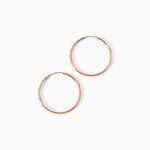 Cr&eacute;oles Argent Rose Olympia - Boucles d'oreilles cr&eacute;oles Femme | Histoire d&rsquo;Or