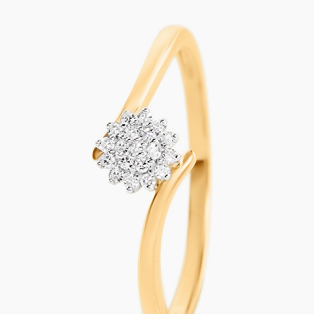 Bague Kimberleigh Or Jaune Diamant - Bagues solitaires Femme | Histoire d’Or