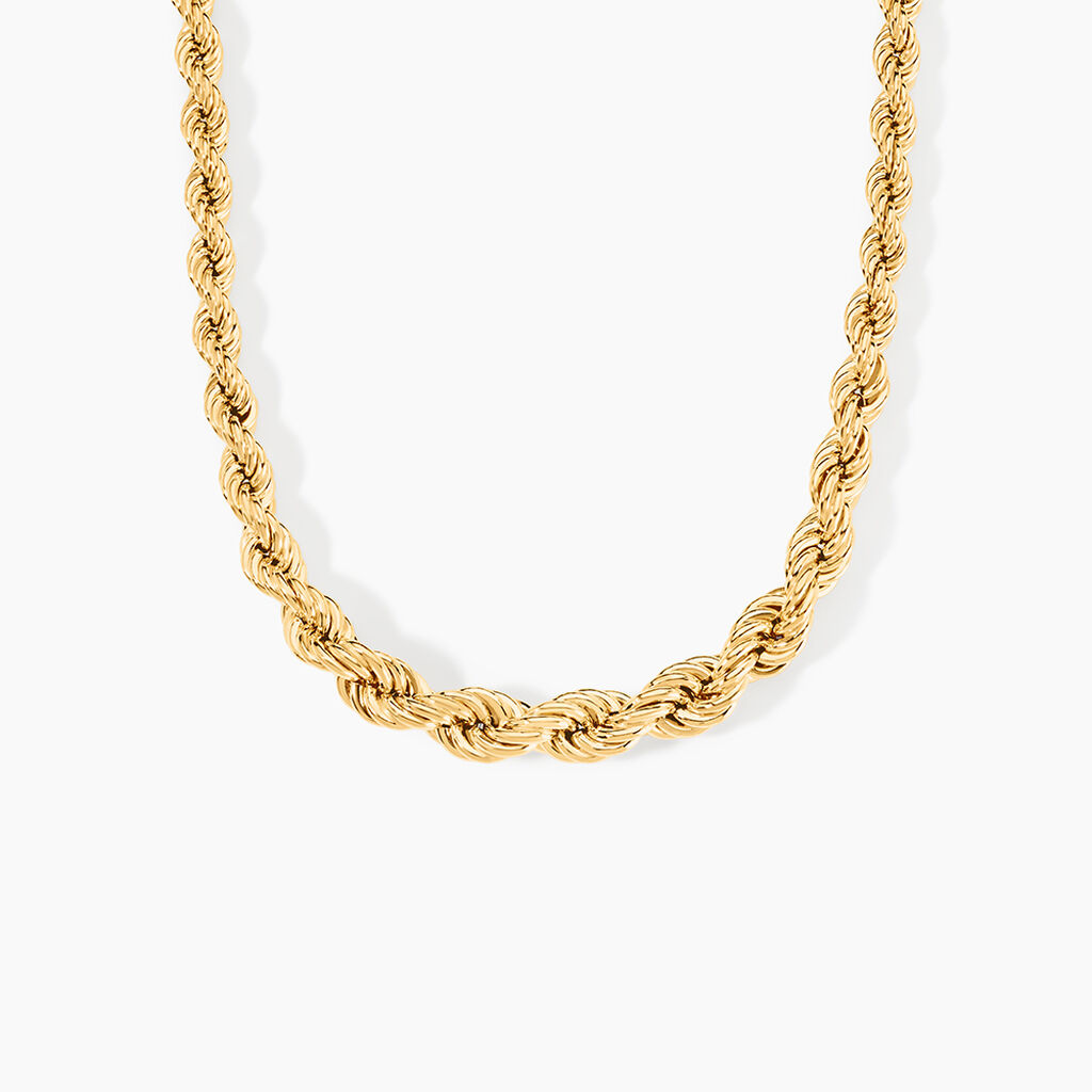 Collier Cordelia Danilo Maille Corde Or Jaune - Chaines Femme | Histoire d&rsquo;Or