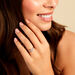 Bague Natalia Ld Platine Blanc Diamant Synth&eacute;tique - Bagues solitaires Femme | Histoire d&rsquo;Or