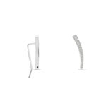 Boucles D'oreilles Grimpantes Argent Blanc Solvic Oxydes De Zirconium - Boucles d'oreilles fantaisie Femme | Histoire d&rsquo;Or