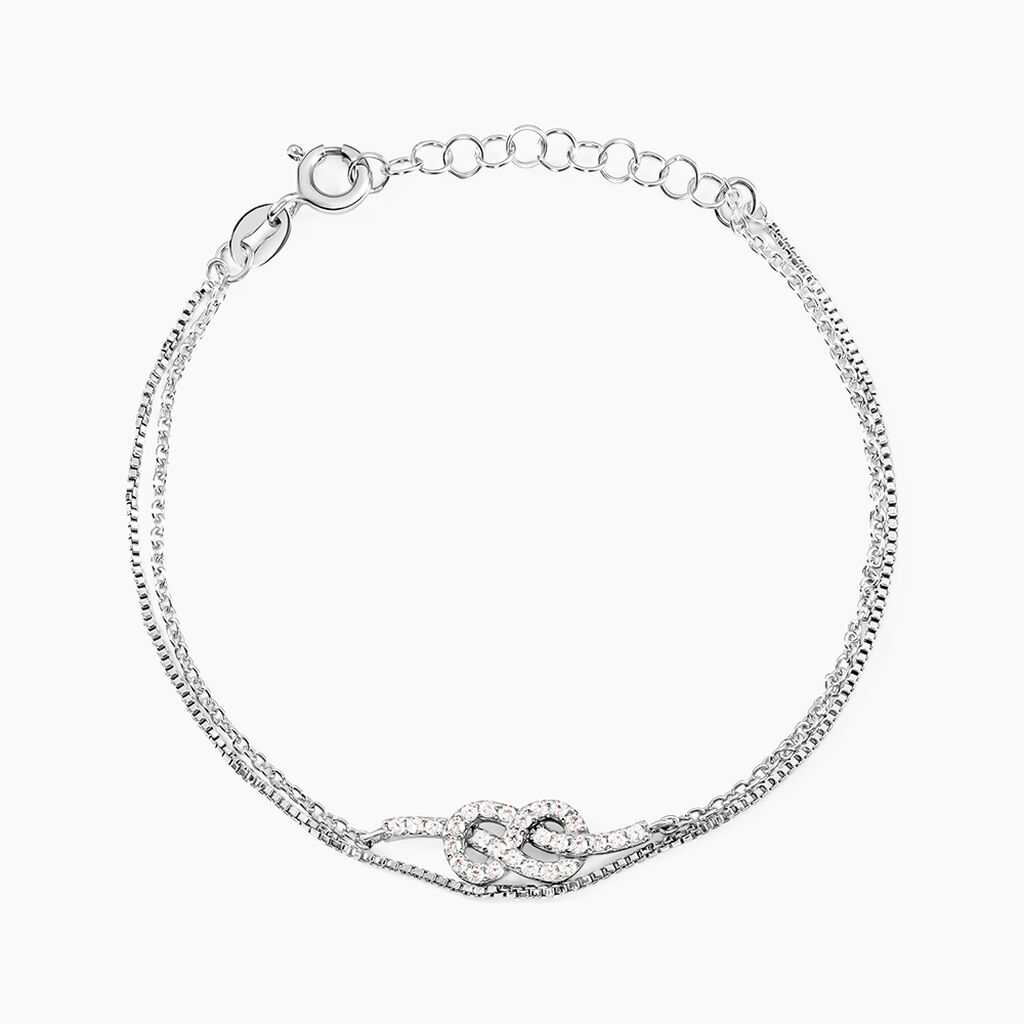 Bracelet Hadya Argent Blanc Oxyde De Zirconium - Bracelets Femme | Histoire d&rsquo;Or