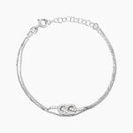 Bracelet Hadya Argent Blanc Oxyde De Zirconium - Bracelets Femme | Histoire d&rsquo;Or