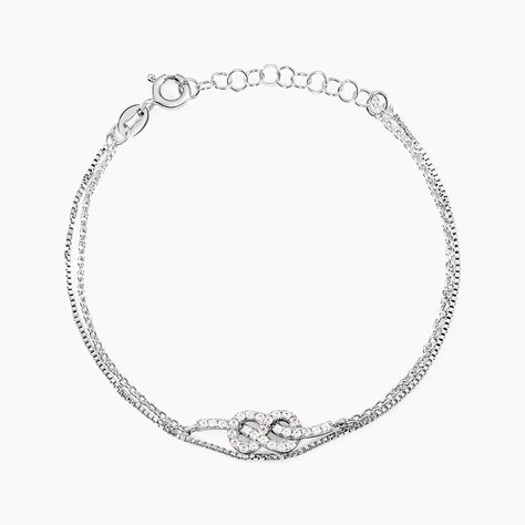 Bracelet Hadya Argent Blanc Oxyde De Zirconium - Bracelets Femme | Histoire d&rsquo;Or