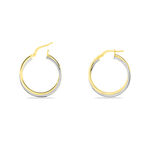 Cr&eacute;oles Tita Or Bicolore - Boucles d'oreilles cr&eacute;oles Femme | Histoire d&rsquo;Or