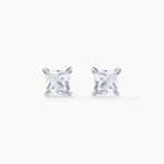 Boucles D'oreilles Puces Alys Argent Blanc Oxyde De Zirconium - Boucles d'oreilles fantaisie Femme | Histoire d&rsquo;Or