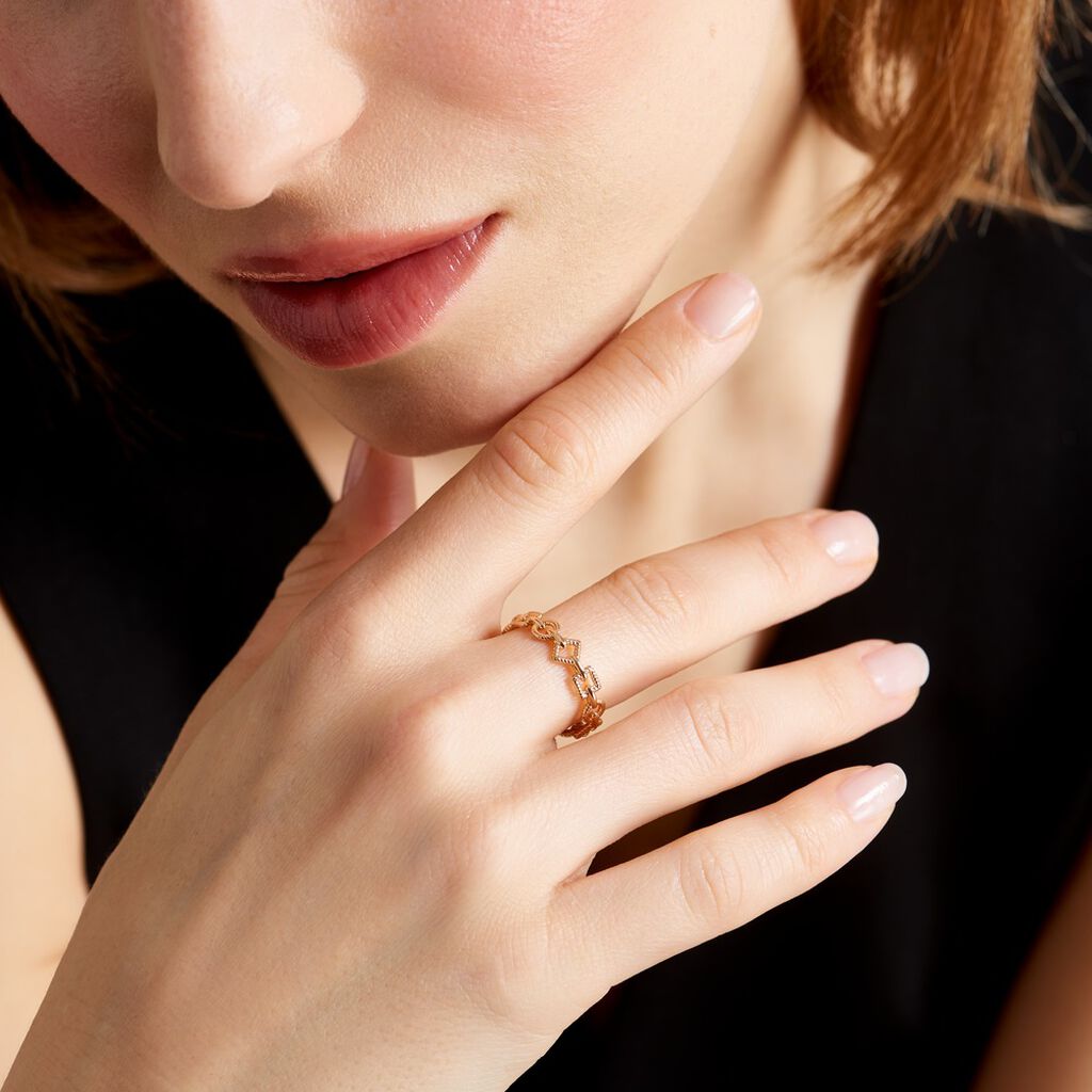 Bague Linka Plaqué Or Jaune - Bagues fantaisie Femme | Histoire d’Or