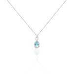 Collier Passion Or Blanc Topaze Et Oxyde De Zirconium - Colliers Femme | Histoire d&rsquo;Or