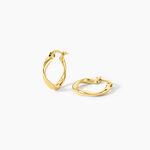 Cr&eacute;oles Bethanie Acier Jaune - Boucles d'oreilles cr&eacute;oles Femme | Histoire d&rsquo;Or