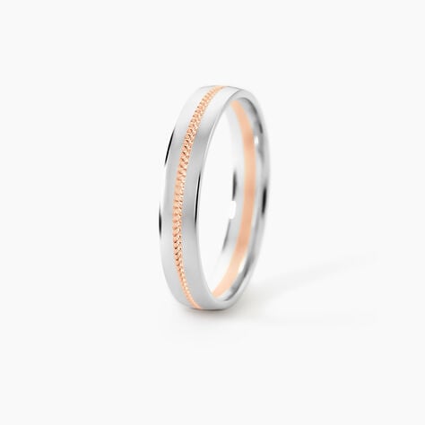 Alliance Or Bicolore Perle - Alliances Unisex | Histoire d&rsquo;Or