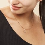 Collier Plaqu&eacute; Or Jaune Lettra - Colliers fantaisie Femme | Histoire d&rsquo;Or