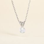 Pendentif Mabila Or Blanc Oxyde De Zirconium - Pendentifs Femme | Histoire d&rsquo;Or