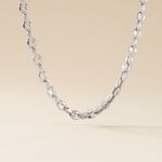 Collier Jourdan Homme Mikeno Acier Blanc - Colliers Homme | Histoire d&rsquo;Or