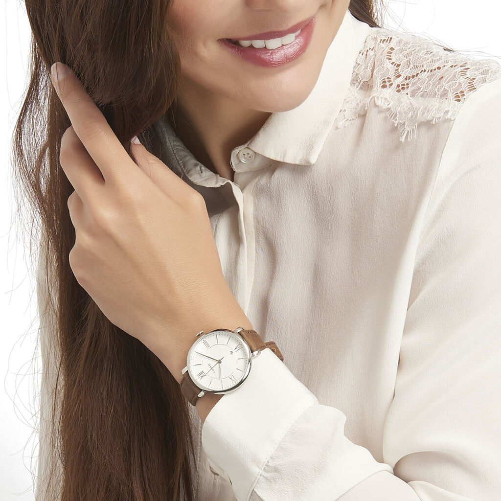Montre Fossil Jacqueline Blanc - Montres Femme | Histoire d’Or