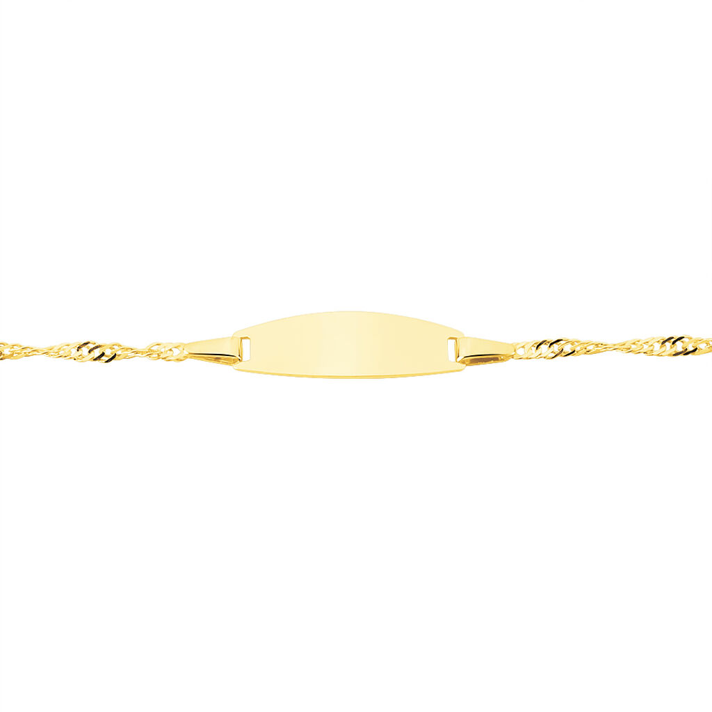 Bracelet Identite Bebe Or Jaune Ericka - Bracelets Communion Enfant | Histoire d’Or