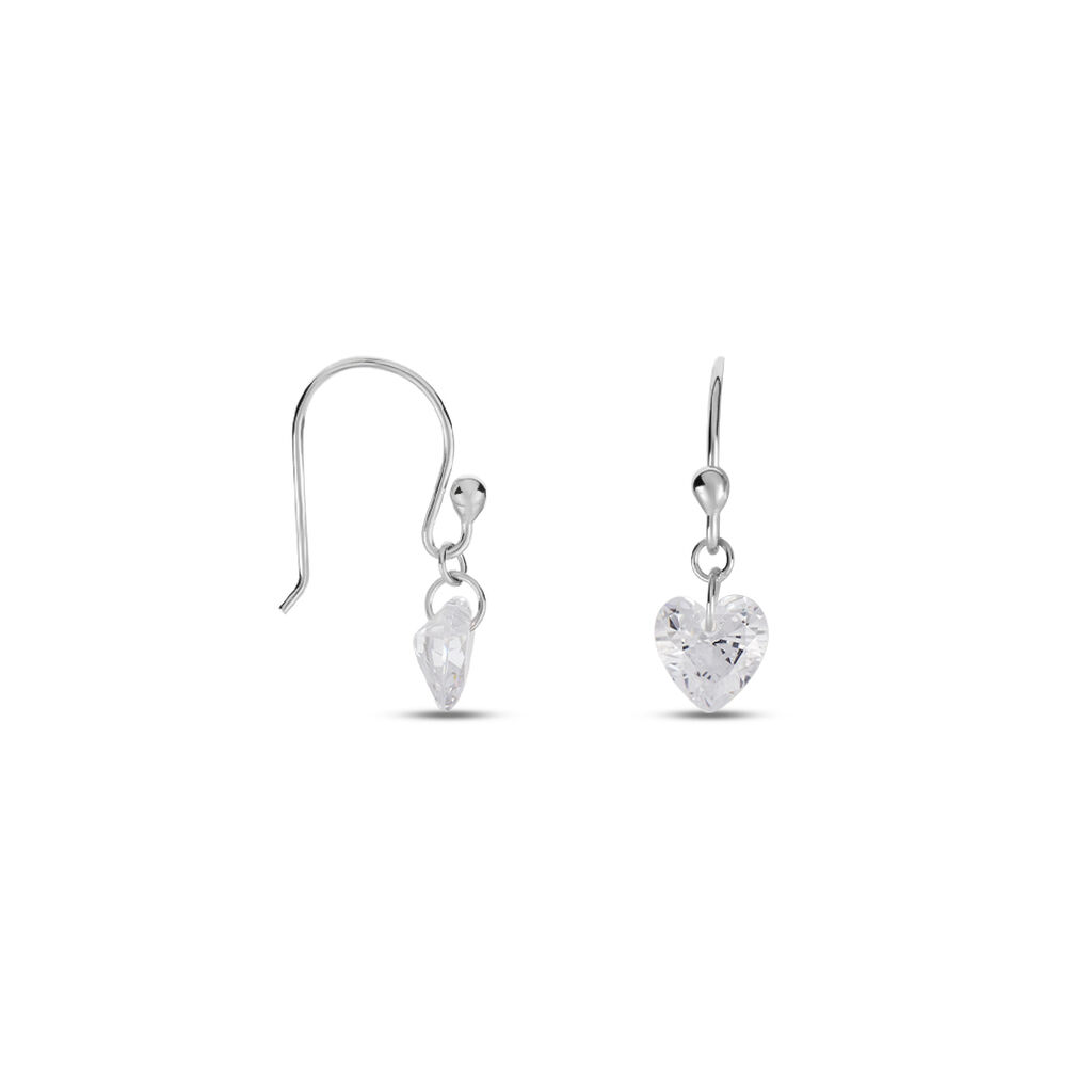 Boucles D'oreilles Pendantes Argent Blanc Sopher Oxydes De Zirconium - Boucles d'oreilles fantaisie Femme | Histoire d&rsquo;Or