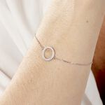 Bracelet Francesca Argent Blanc Oxyde De Zirconium - Bracelets Femme | Histoire d&rsquo;Or