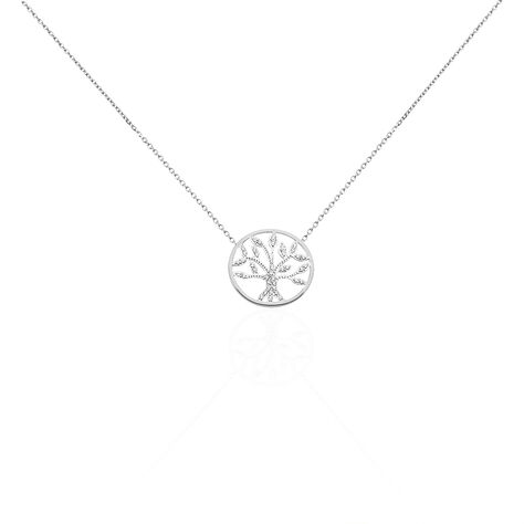 Collier Norina Or Blanc Diamant - Colliers Femme | Histoire d’Or