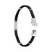 Bracelet Yannik Acier Blanc - Bracelets cordon Homme | Histoire d’Or