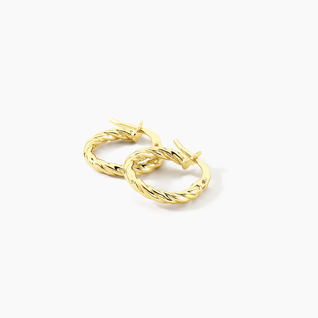 Créoles Bartimee Or Jaune - Boucles d'oreilles créoles Femme | Histoire d’Or