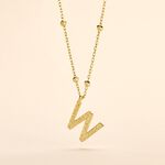 Collier Plaqu&eacute; Or Jaune Lettra - Bijoux sans pierre Femme | Histoire d&rsquo;Or
