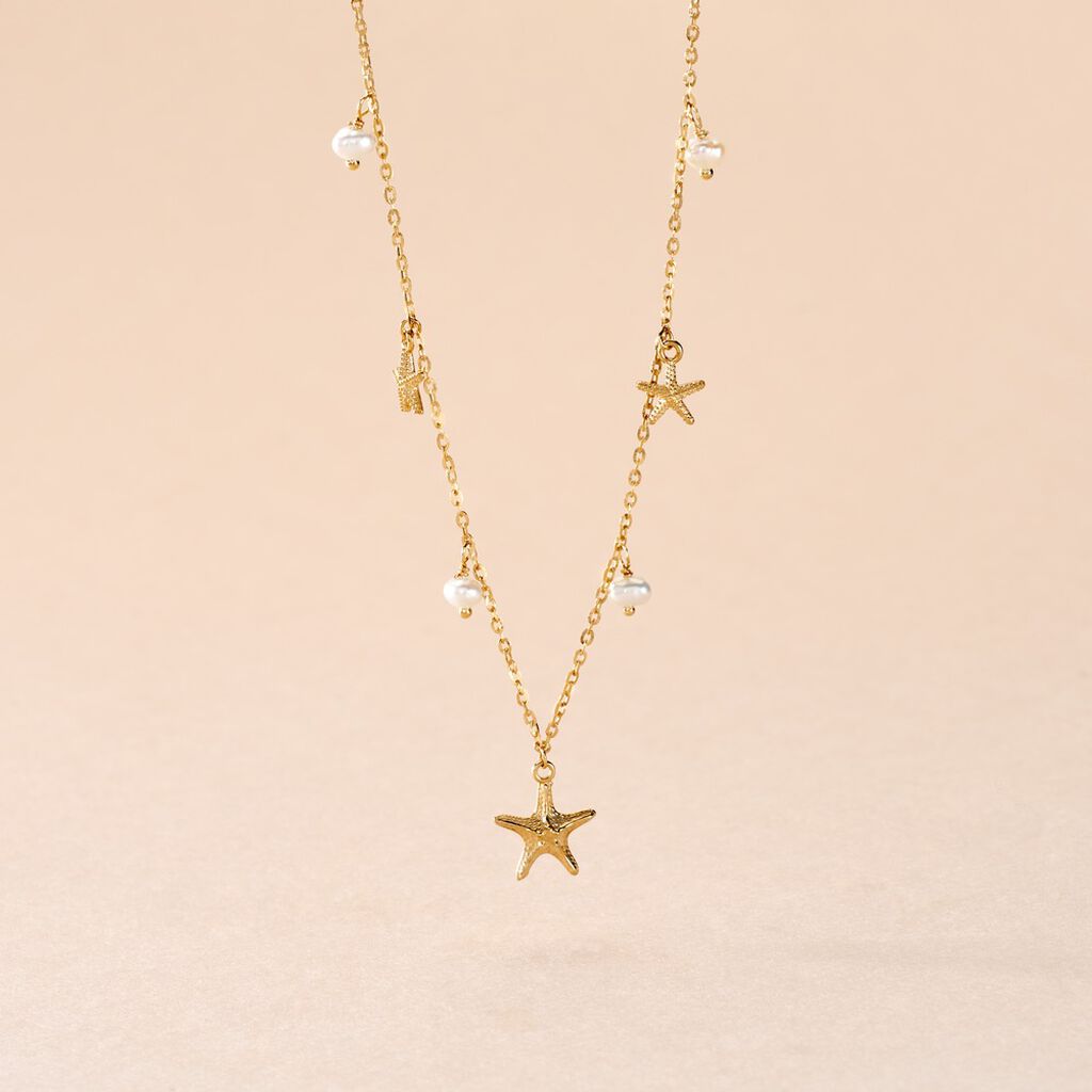 Collier Under The Sea Or Jaune Perle De Culture - Colliers Femme | Histoire d’Or