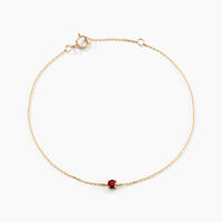 Bracelet Or Jaune Onora Rubis