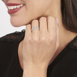 Bague Arabesque Or Blanc Diamant - Bagues avec pierre Femme | Histoire d’Or