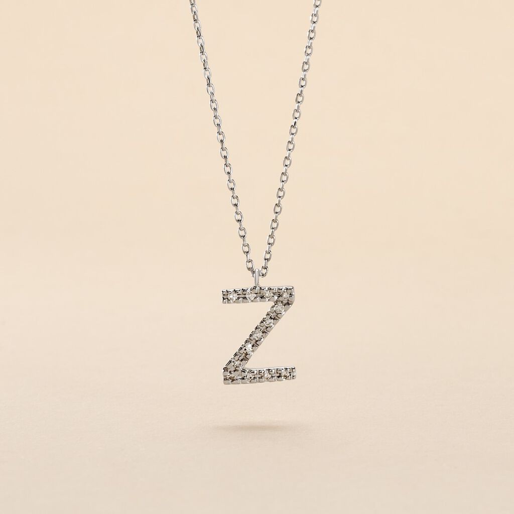 Collier Oran Or Blanc Diamant - Colliers Femme | Histoire d’Or