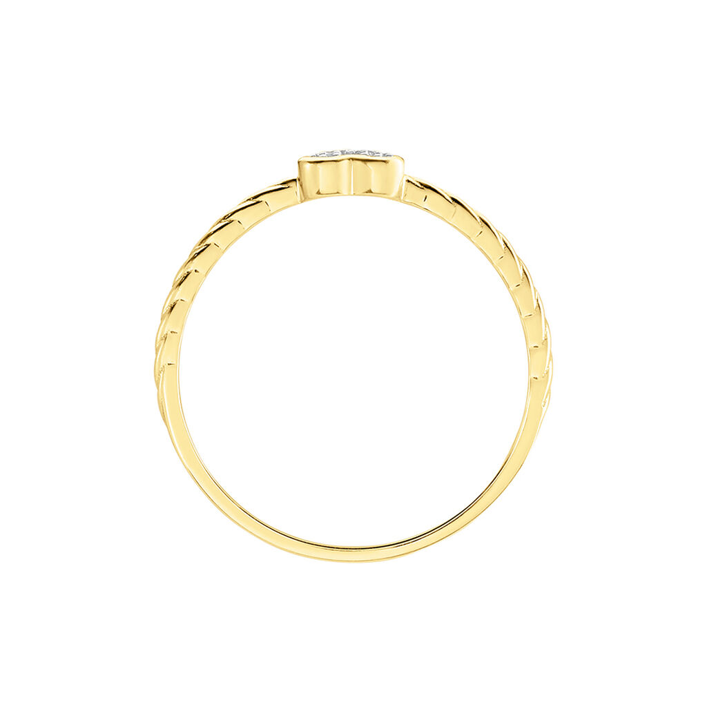 Bague Svana Or Jaune Diamant - Bagues avec pierre Femme | Histoire d’Or