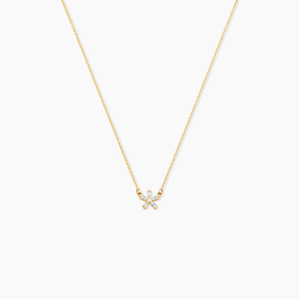 Collier Ilyna Or Jaune Oxyde De Zirconium - Colliers Enfant | Histoire d&rsquo;Or