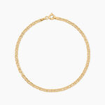 Bracelet Capucin Argent Dor&eacute; A L'Or 750/1000 - Bijoux sans pierre Femme | Histoire d&rsquo;Or