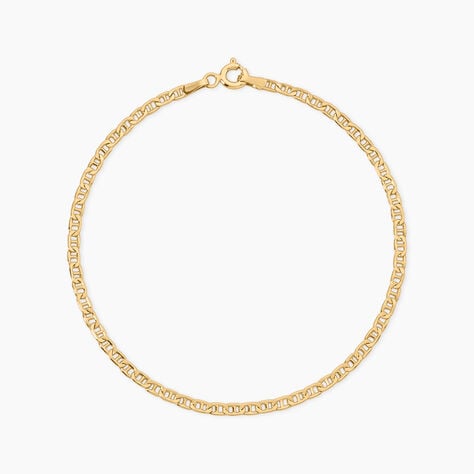 Bracelet Capucin Argent Dor&eacute; A L'Or 750/1000 - Bijoux sans pierre Femme | Histoire d&rsquo;Or
