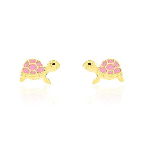 Boucles D'oreilles Puces Cali Tortue Or Jaune - Clous d'oreilles Enfant | Histoire d’Or