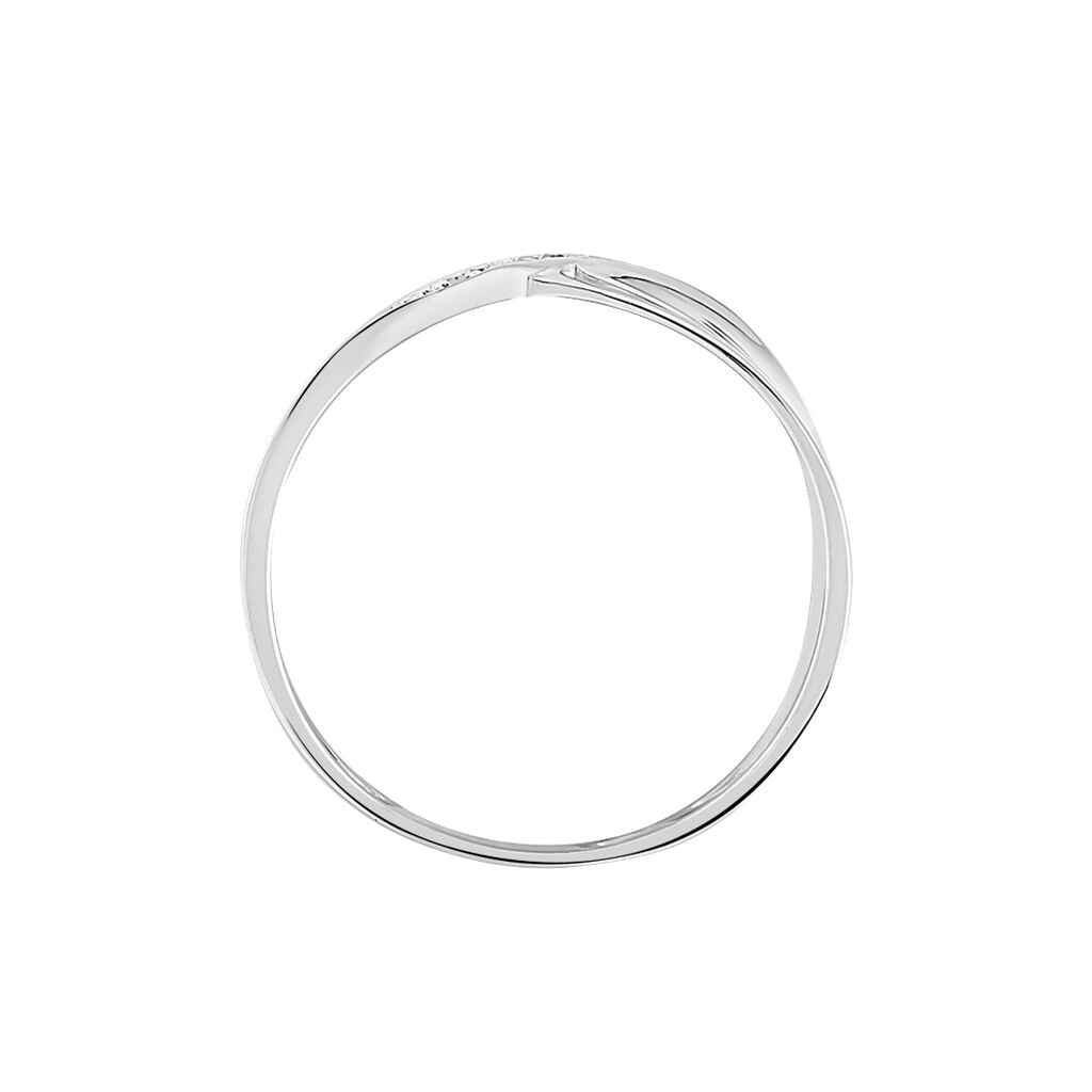 Bague Camomille Or Blanc Diamant - Bagues avec pierre Femme | Histoire d&rsquo;Or