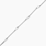 Bracelet Kiss Me Argent Blanc - F&ecirc;te des m&egrave;res Femme | Histoire d&rsquo;Or