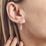 Cr&eacute;ole Unitaire Ancelin Rondes Argent Blanc Oxyde De Zirconium - Boucles d'oreilles cr&eacute;oles Femme | Histoire d&rsquo;Or