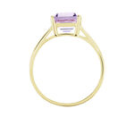 Bague Or Jaune Faraj Amethyste - Bagues solitaires Femme | Histoire d&rsquo;Or