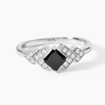 Bague Maymana Argent Blanc Oxyde De Zirconium - Bagues solitaires Femme | Histoire d&rsquo;Or